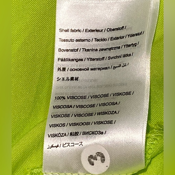 NWT Farm Rio Piping Lime Green Midi Dress - Sz S - Picture 10 of 10